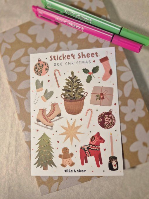 Planche stickers 008 - Christmas