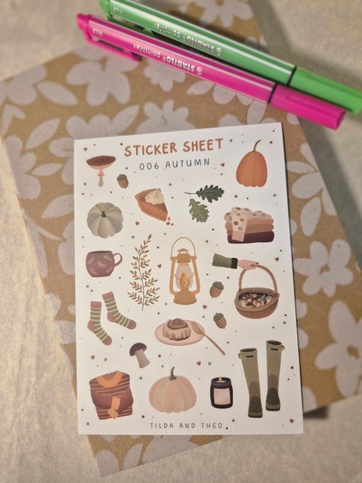 Planche stickers 006 - Autumn