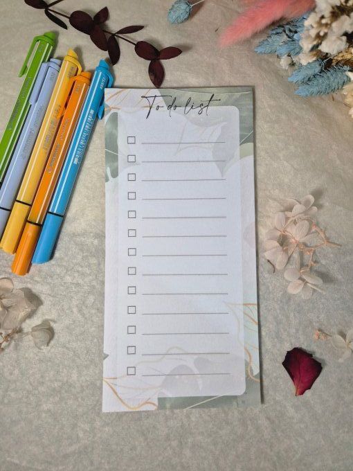 Bloc note "To Do List"