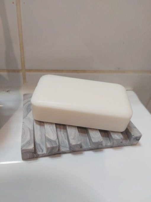 Porte savon marbré en jesmonite 
