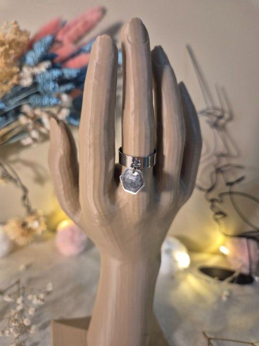 Bague argentée