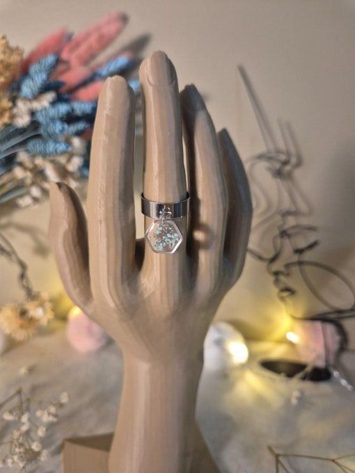 Bague argentée 