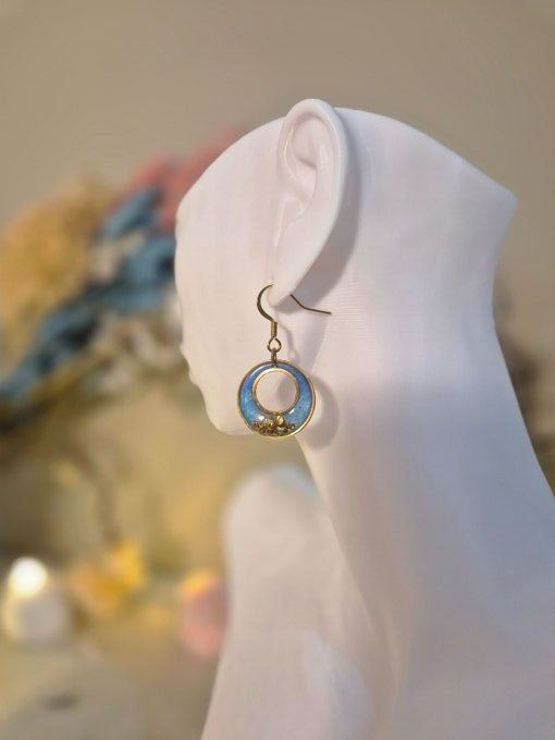 Boucle d'oreilles moyennes dorée